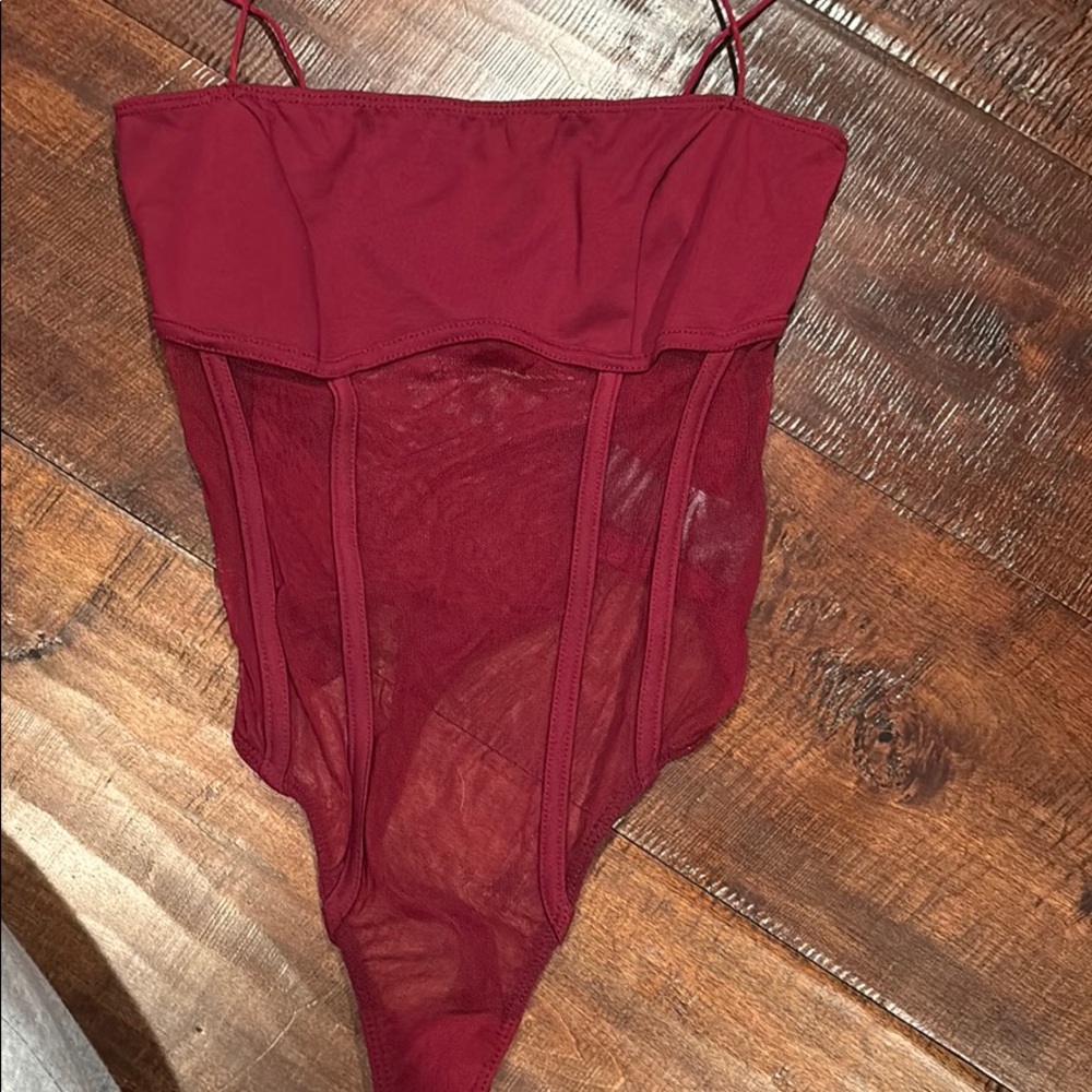 Red body suit